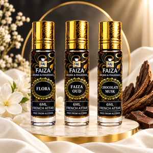 Faiza Aroma Signature Attar Collection – 3 Premium French Attars