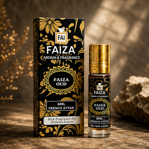 Faiza Oud 6 Ml Luxury Attar Perfume For Unisex