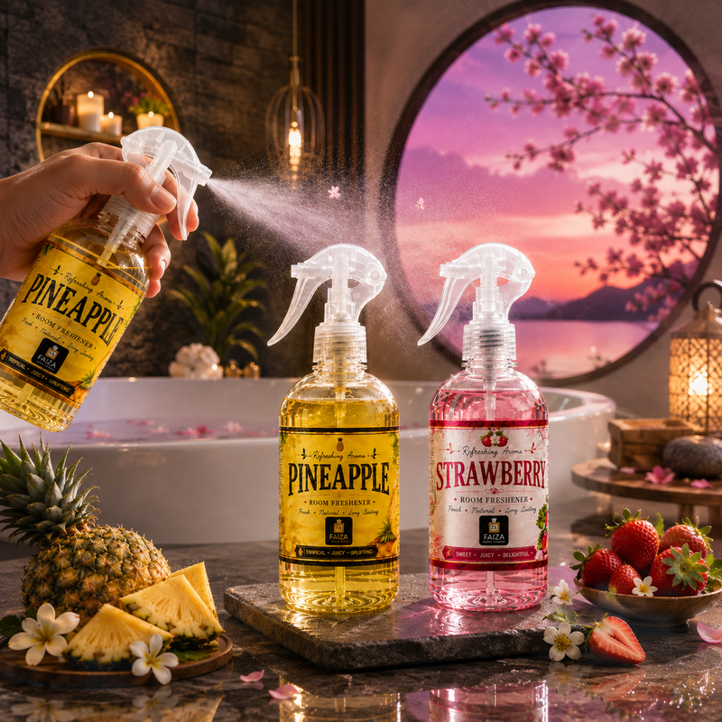 Pineapple & Strawberry Room Freshener Combo Offer | 2 x 300ml | Faiza Aroma