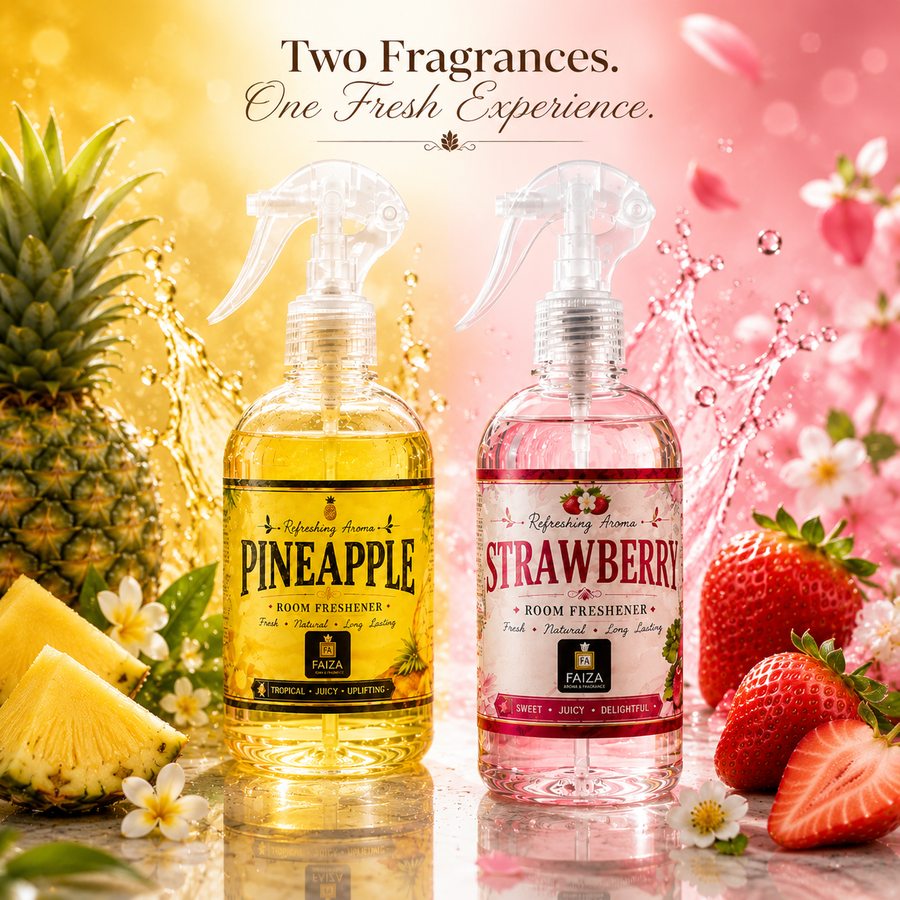 Pineapple & Strawberry Room Freshener Combo Offer | 2 x 300ml | Faiza Aroma