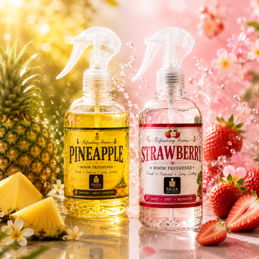 Pineapple & Strawberry Room Freshener Combo Offer | 2 x 300ml | Faiza Aroma
