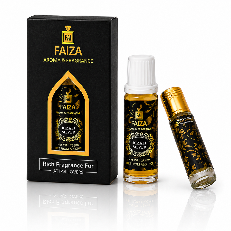 Rizali Silver 25 Ml Luxury Attar Perfume For Men