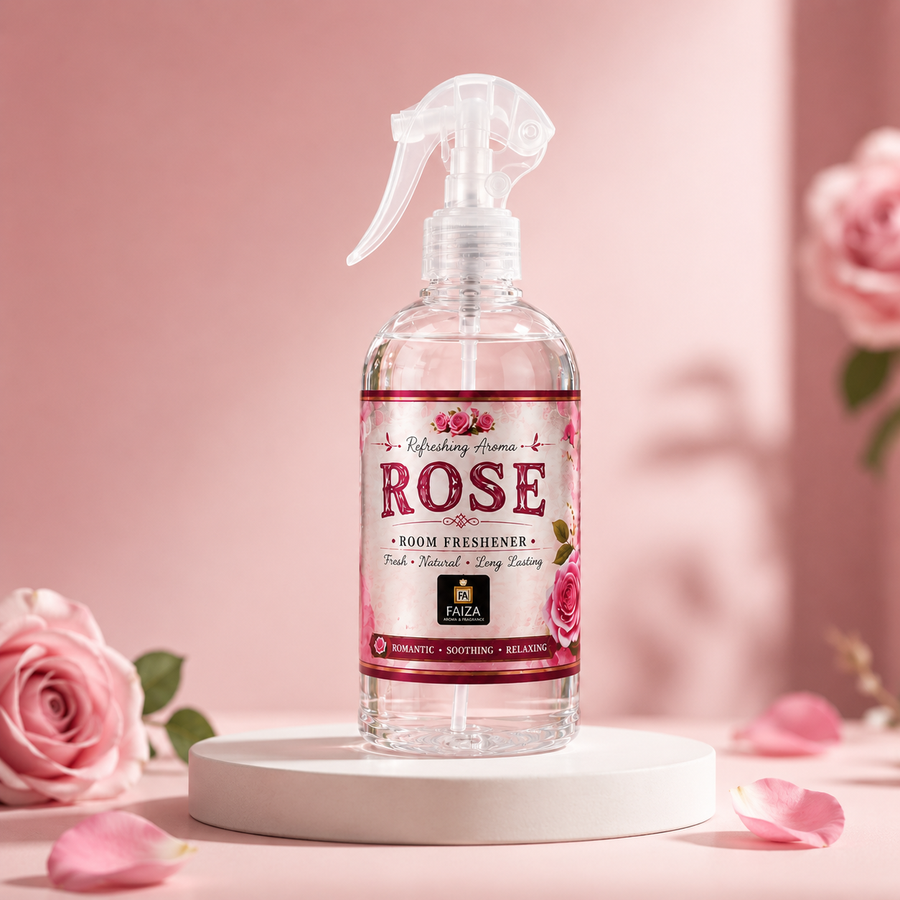 Rose Room Freshener Spray 300ml | Long Lasting Floral Air Freshener | Faiza Aroma