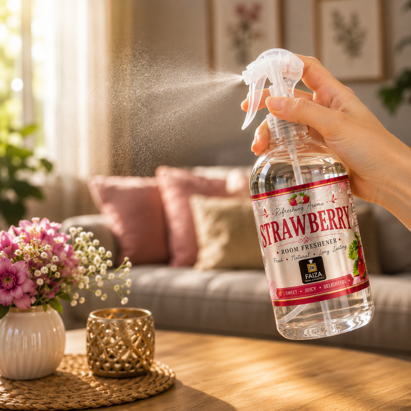 Strawberry Room Freshener Spray 300ml – Sweet, Juicy & Long Lasting Fragrance