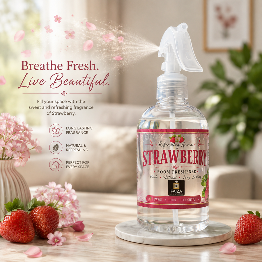 Strawberry Room Freshener Spray 300ml – Sweet, Juicy & Long Lasting Fragrance