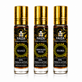 Faiza Aroma Luxury Attar Collection – 3 Pcs Premium French Attar Gift Set