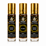 Faiza Aroma Premium Attar Collection – 3 Pcs Luxury French Attar Gift Set