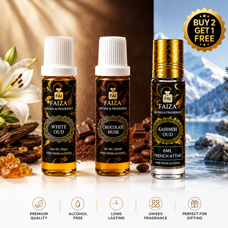 Buy 2 Get 1 Free Premium Fragrance Collection | Luxury Attar & Perfume Combo